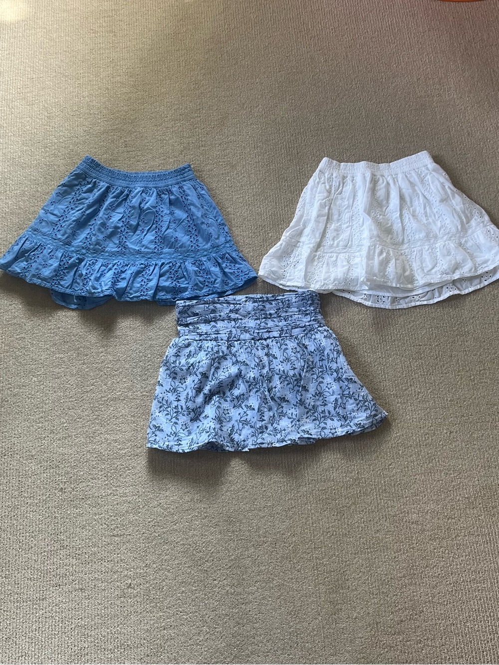 BUNDLE OF THREE ABERCROMBIE KIDS SKIRTS